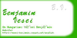 benjamin vesei business card